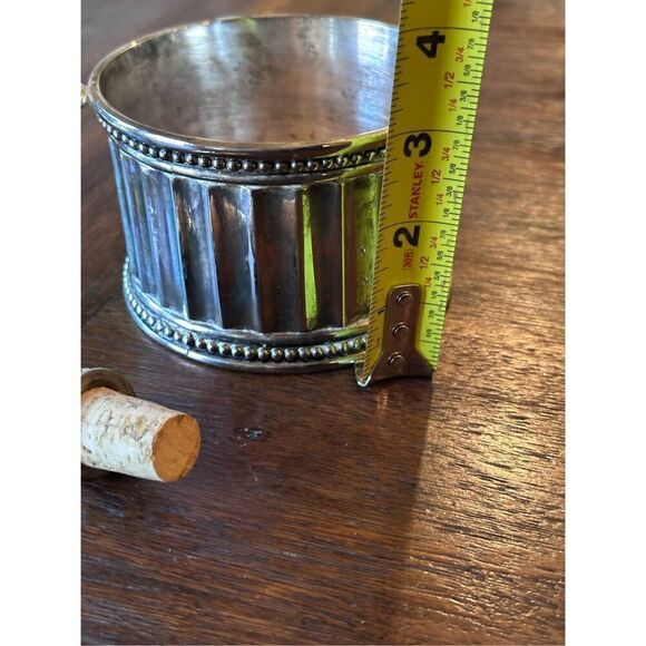 Godinger silver wine coaster and cork stop - Picture 4 of 6